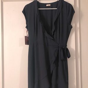 Sunday Best Savoy Indigo colored wrap dress in size 2